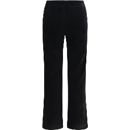 Black Cotton Flared Pants