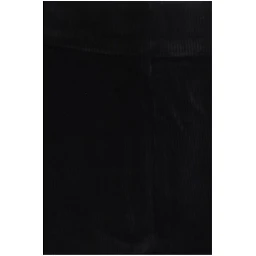Black Cotton Flared Pants