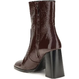 Bordeaux Calf Leather Bos Taurus Ankle Boots