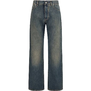 Blue Cotton Jeans Denim