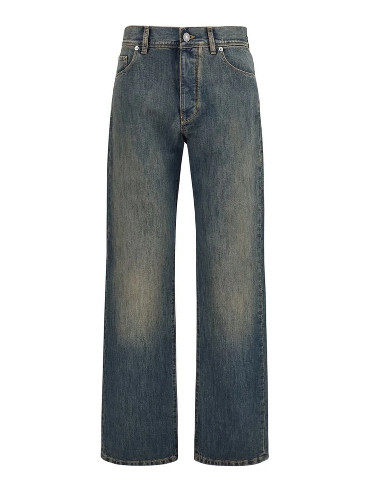 Blue Cotton Jeans Denim