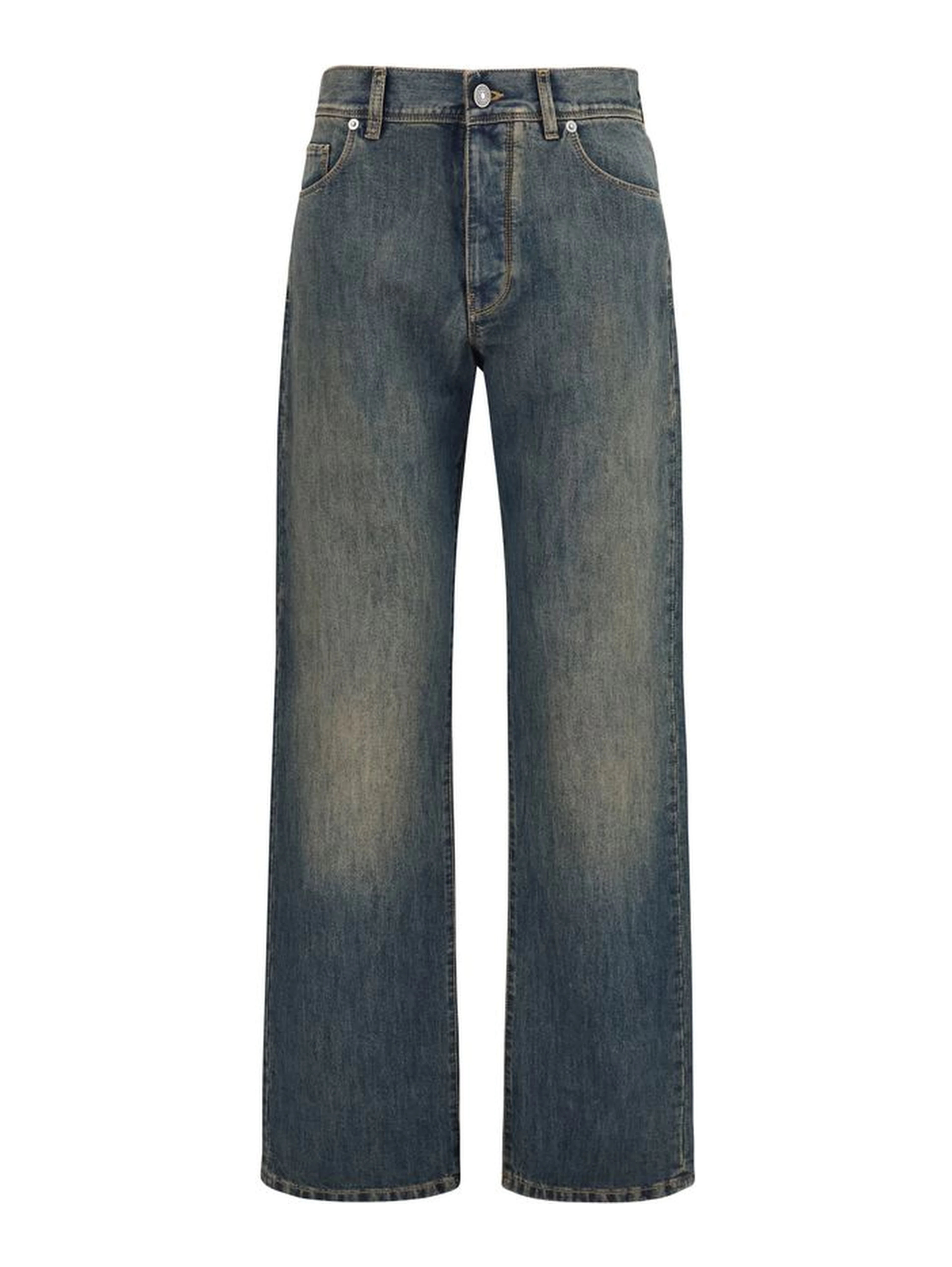 Blue Cotton Jeans Denim