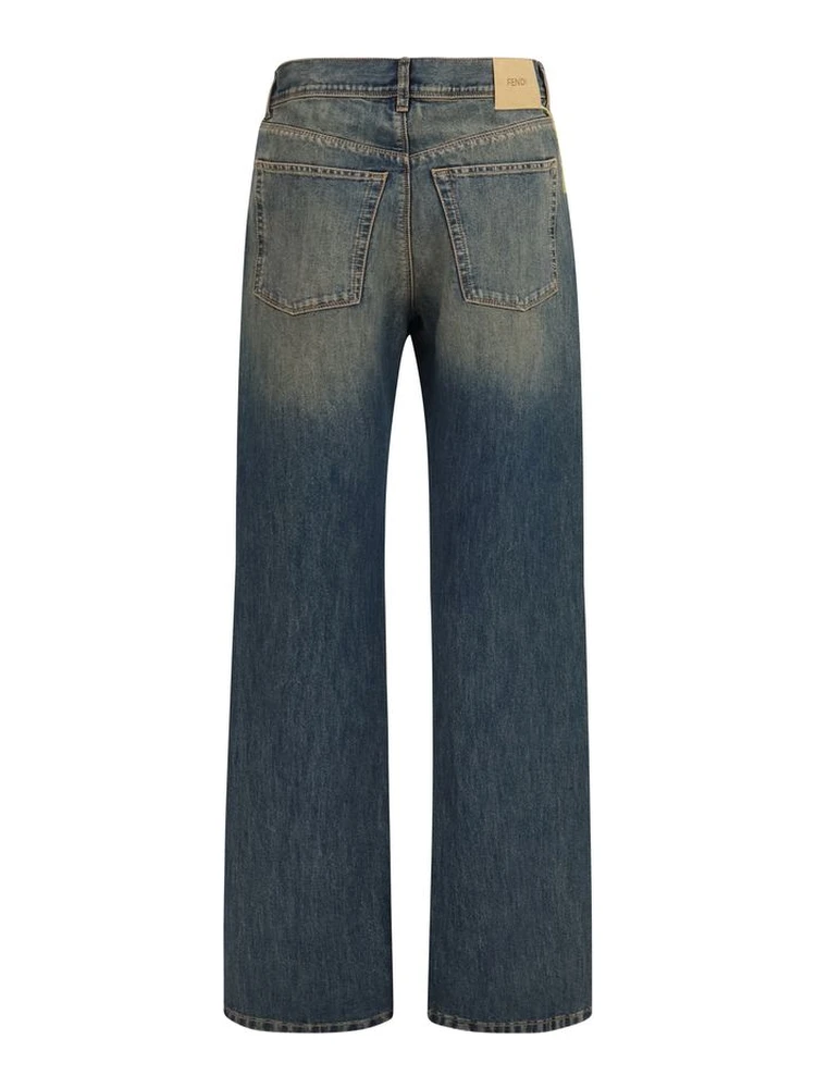 Blue Cotton Jeans Denim alternative