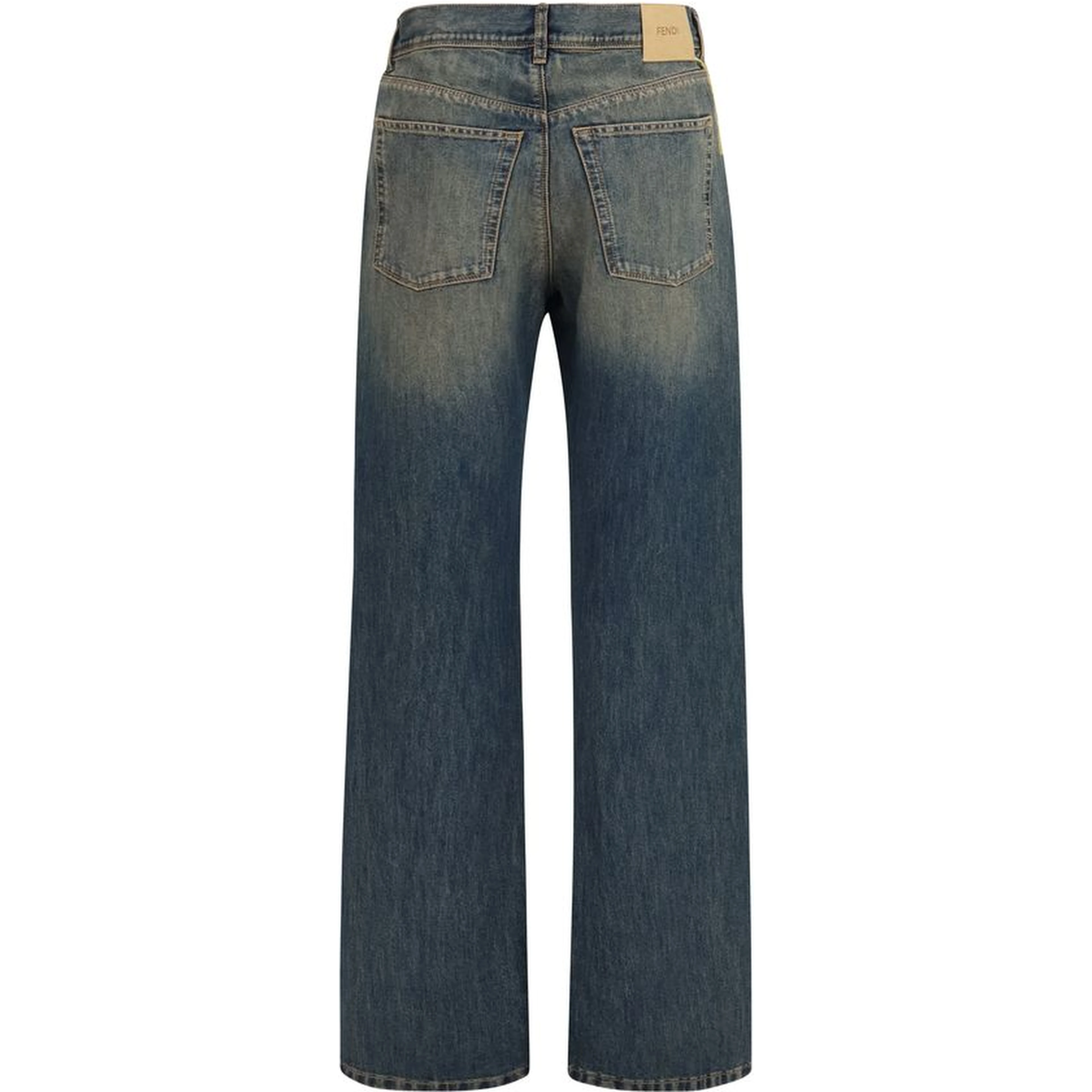 Blue Cotton Jeans Denim