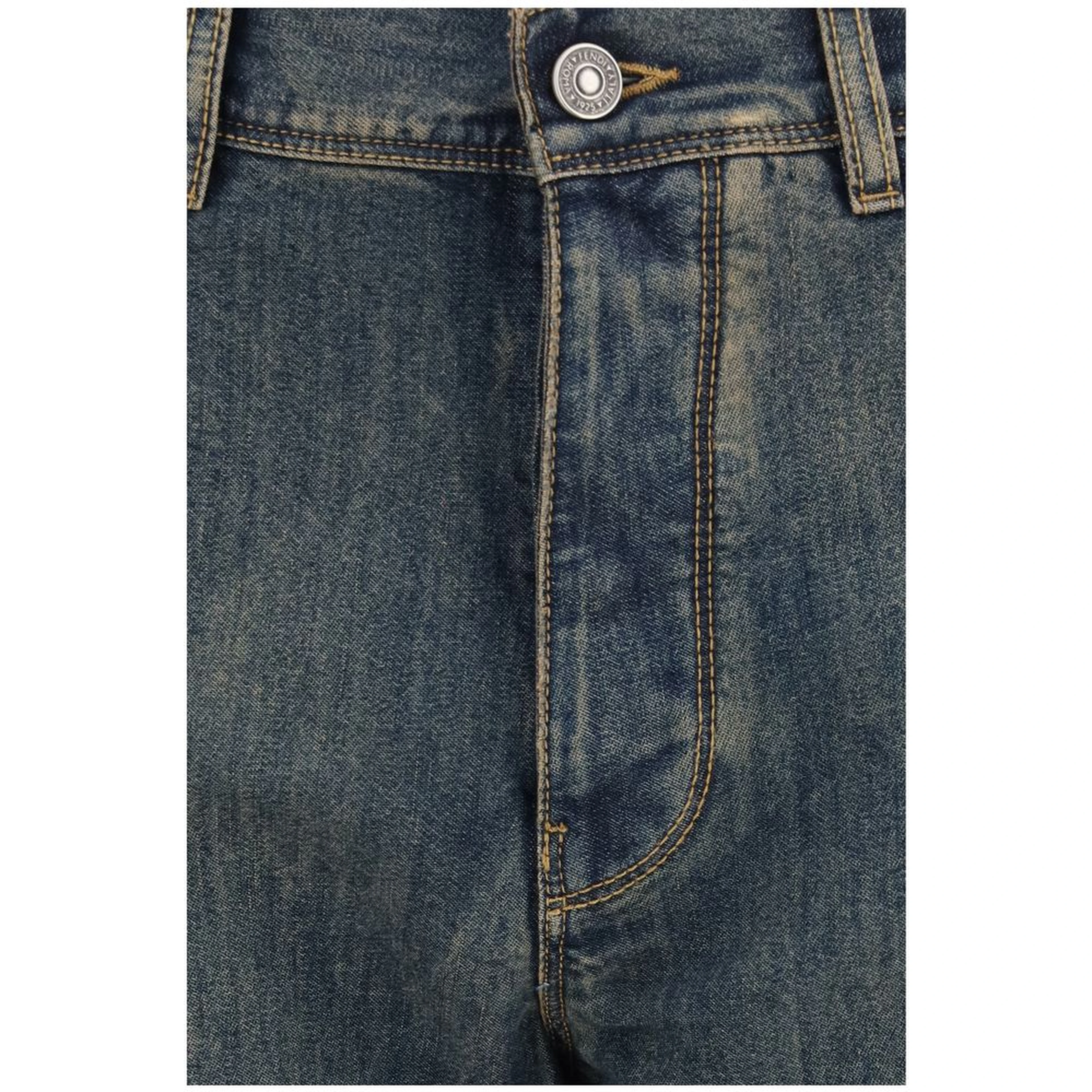 Blue Cotton Jeans Denim