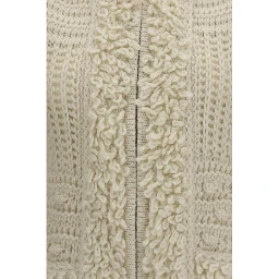 White Wool Oves Aries Sleeveless Jacket