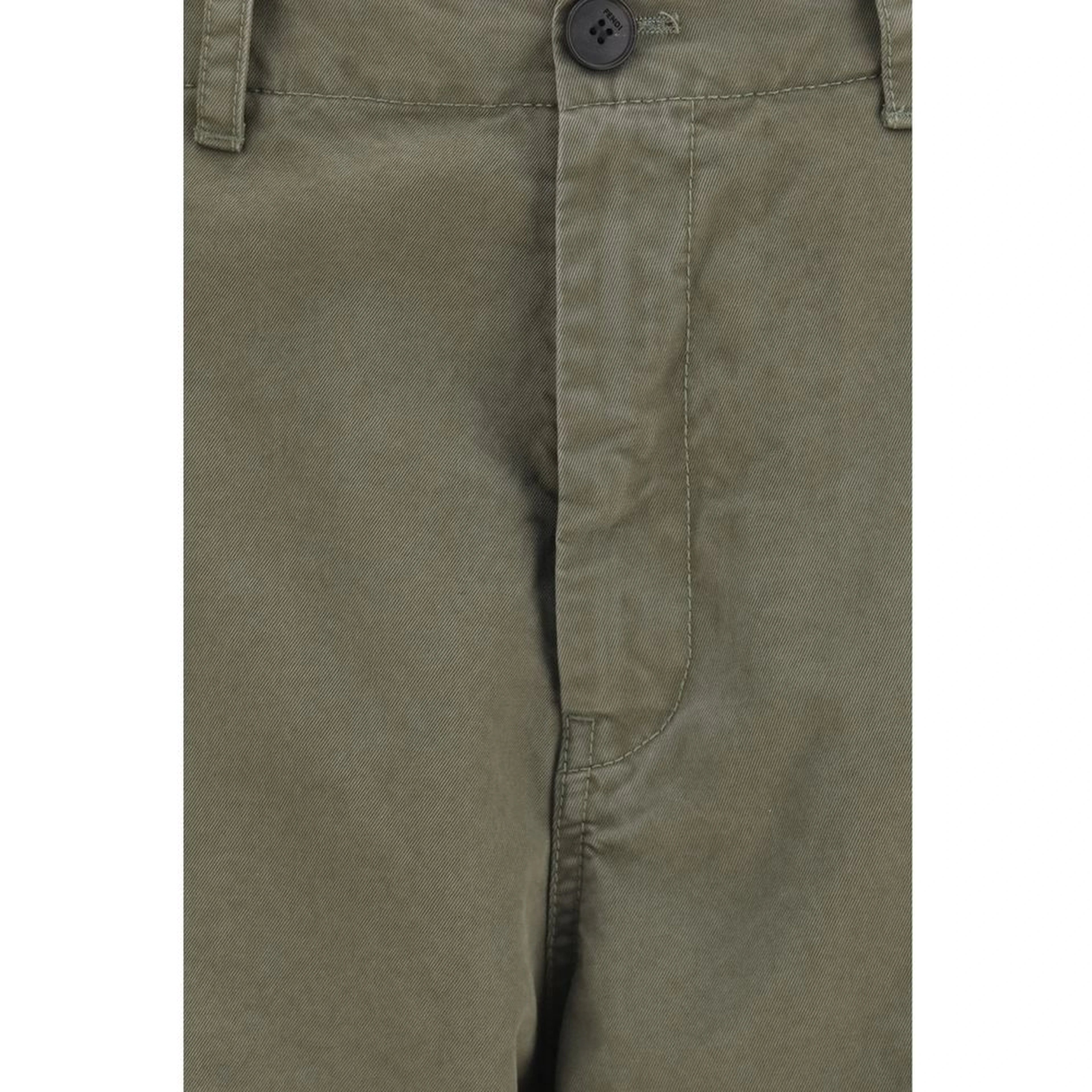 Bicolor Cotton Cargo Pants