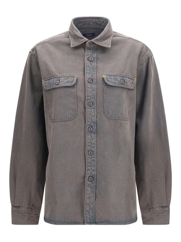 Gray Denim Shirt