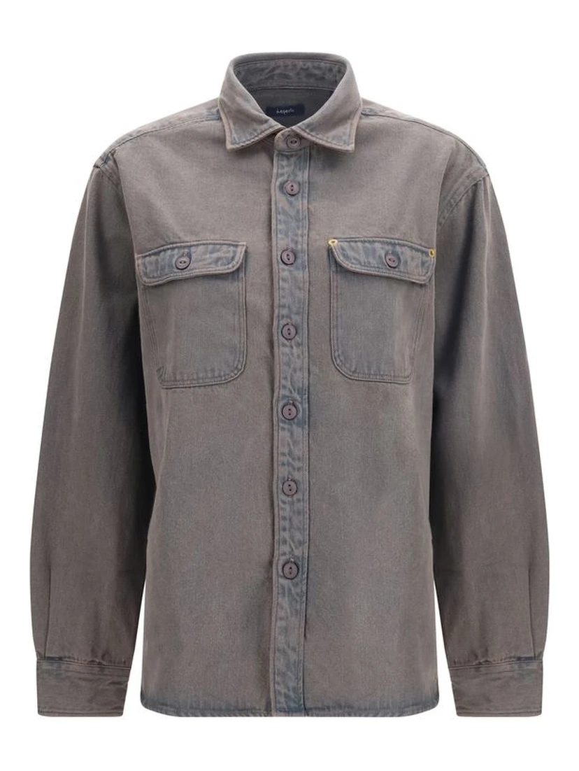 Gray Denim Shirt