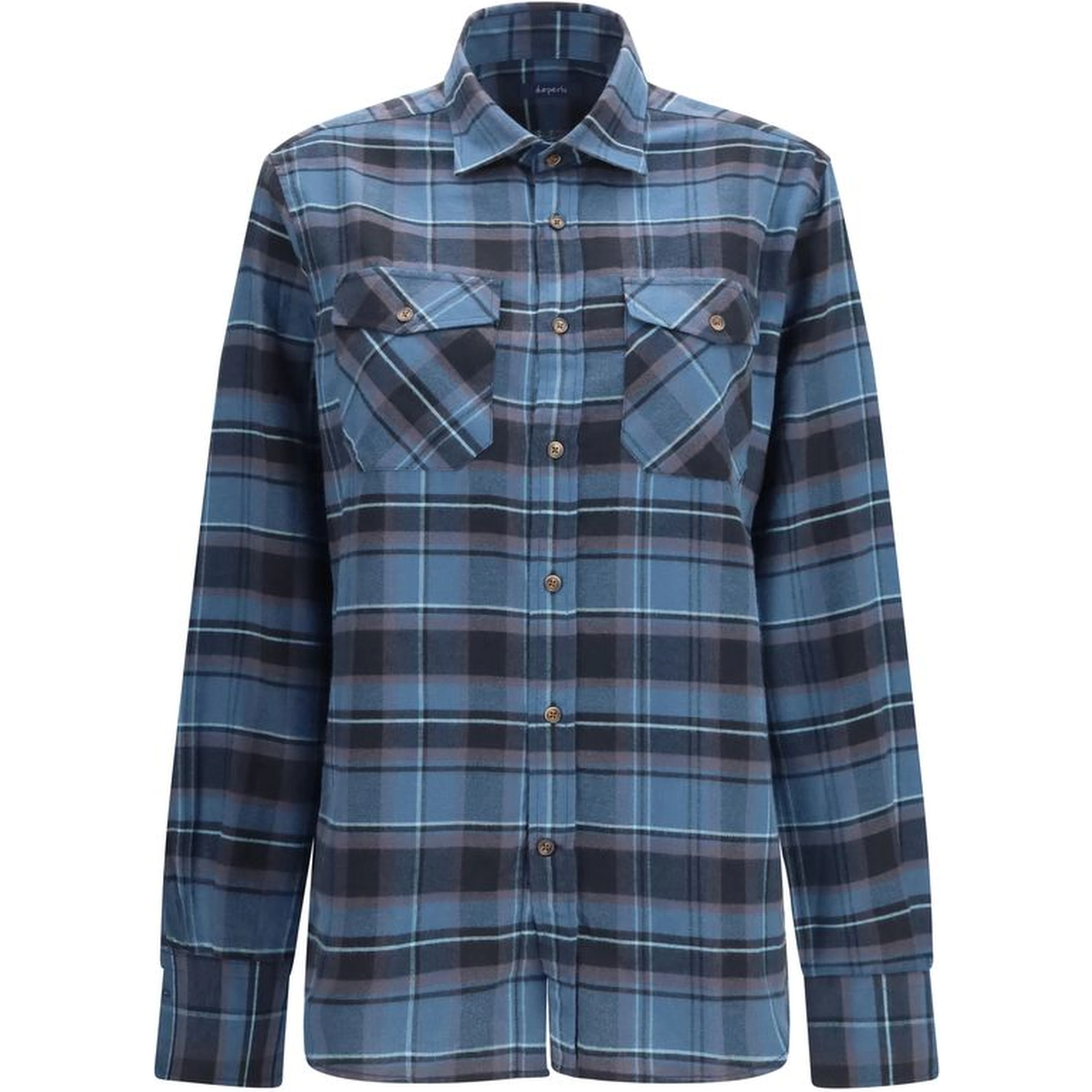Blue Cotton Pattern Shirt