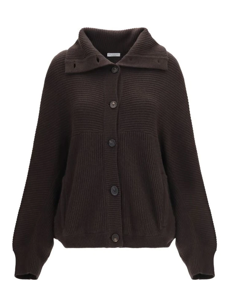 Brown Cashmere Cardigan