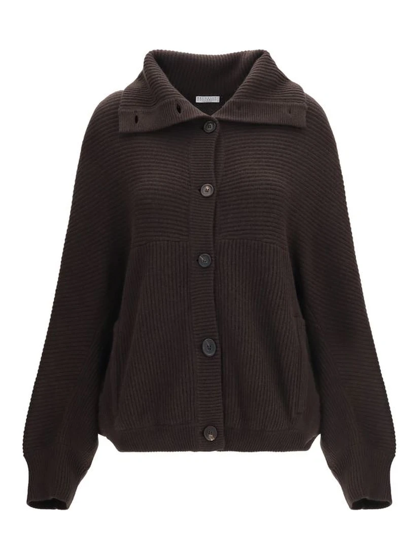 Brown Cashmere Cardigan