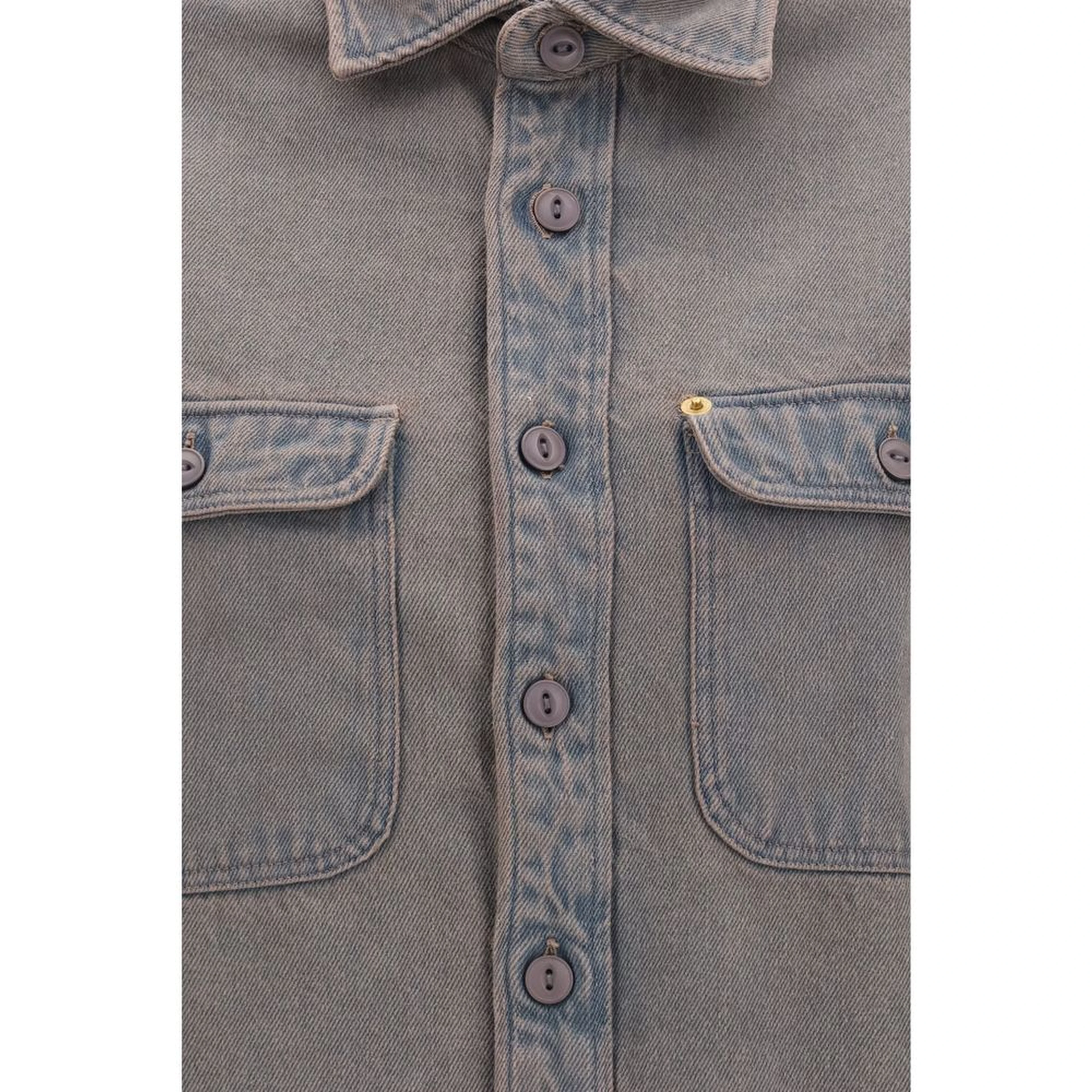 Gray Denim Shirt
