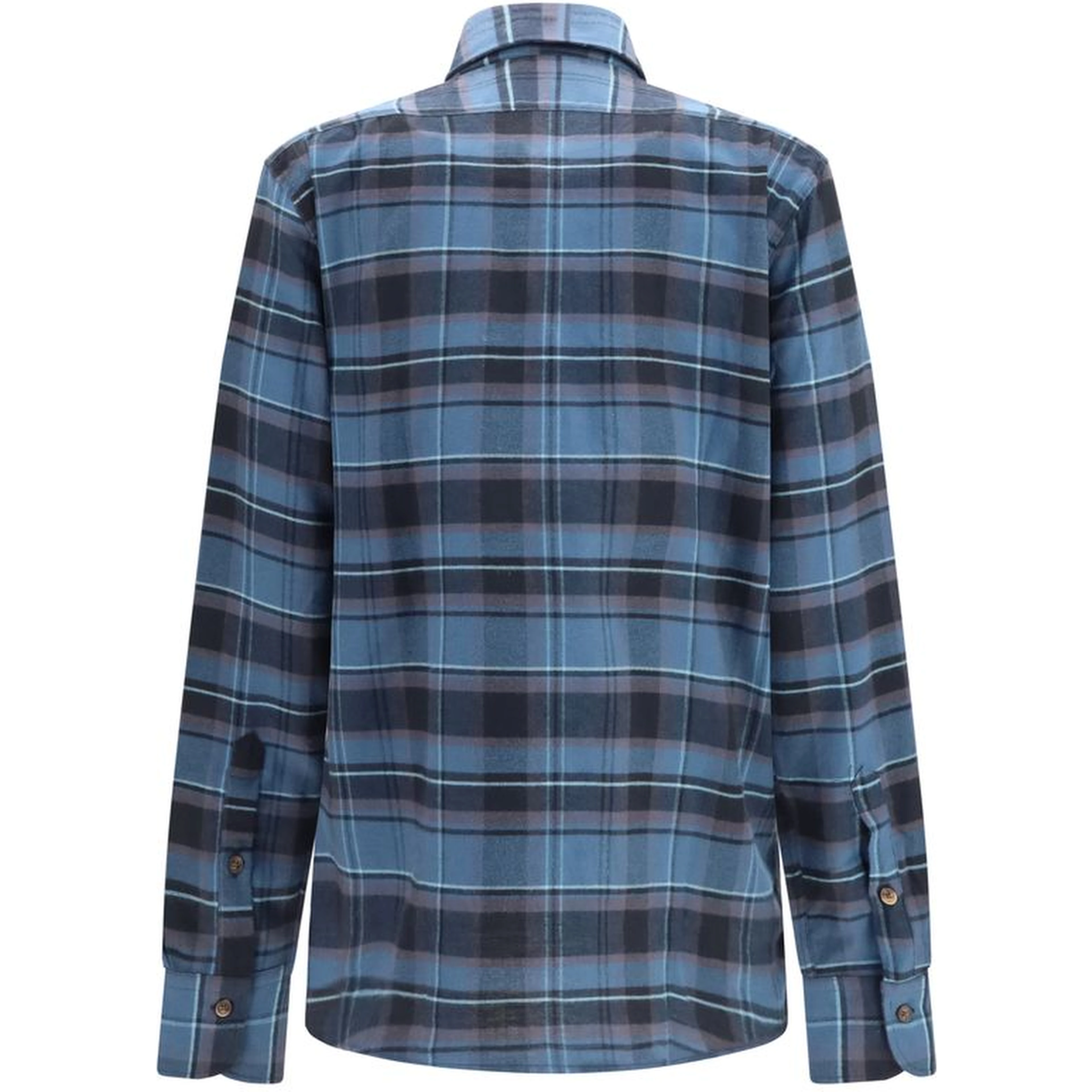 Blue Cotton Pattern Shirt
