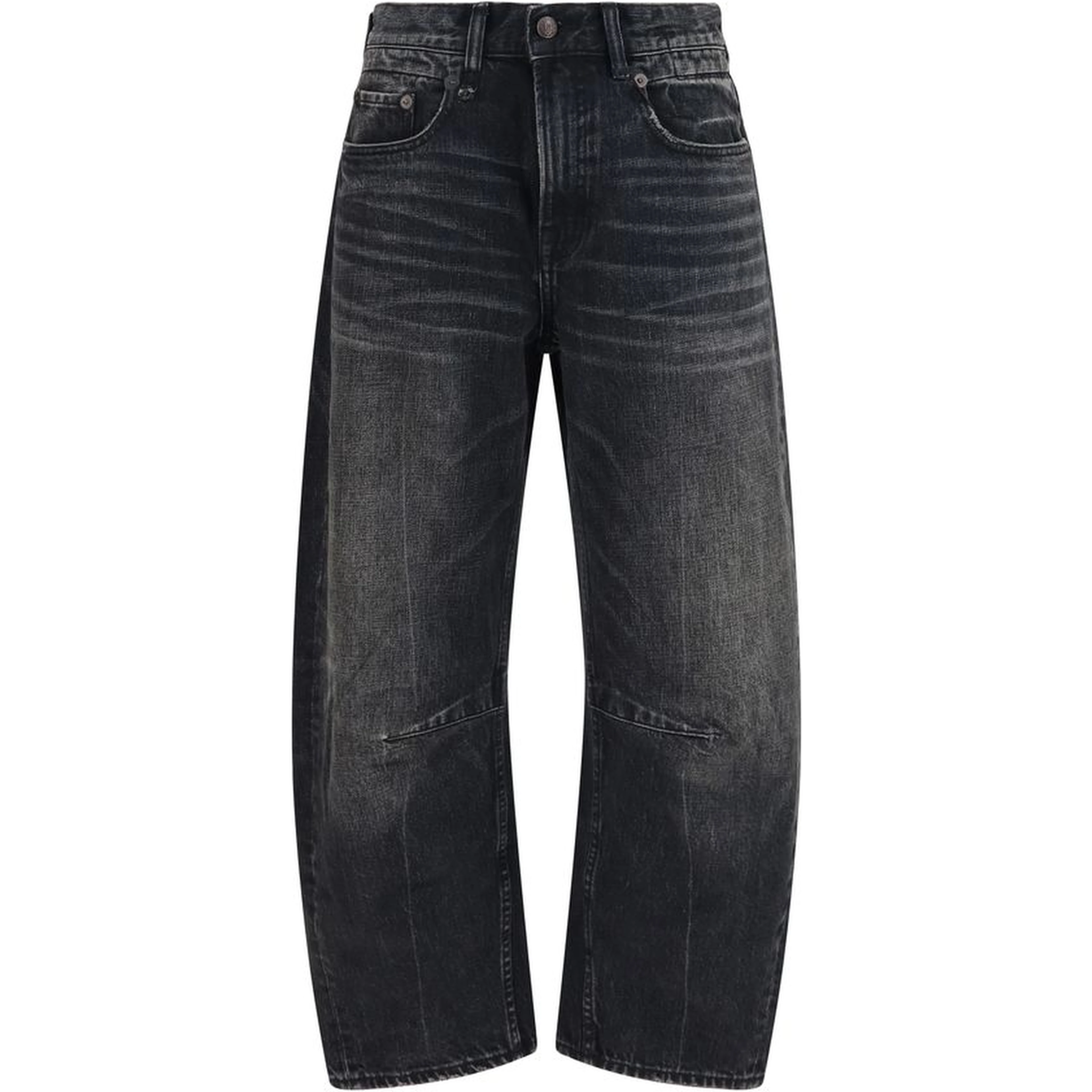 Black Cotton Boyfriend Jeans