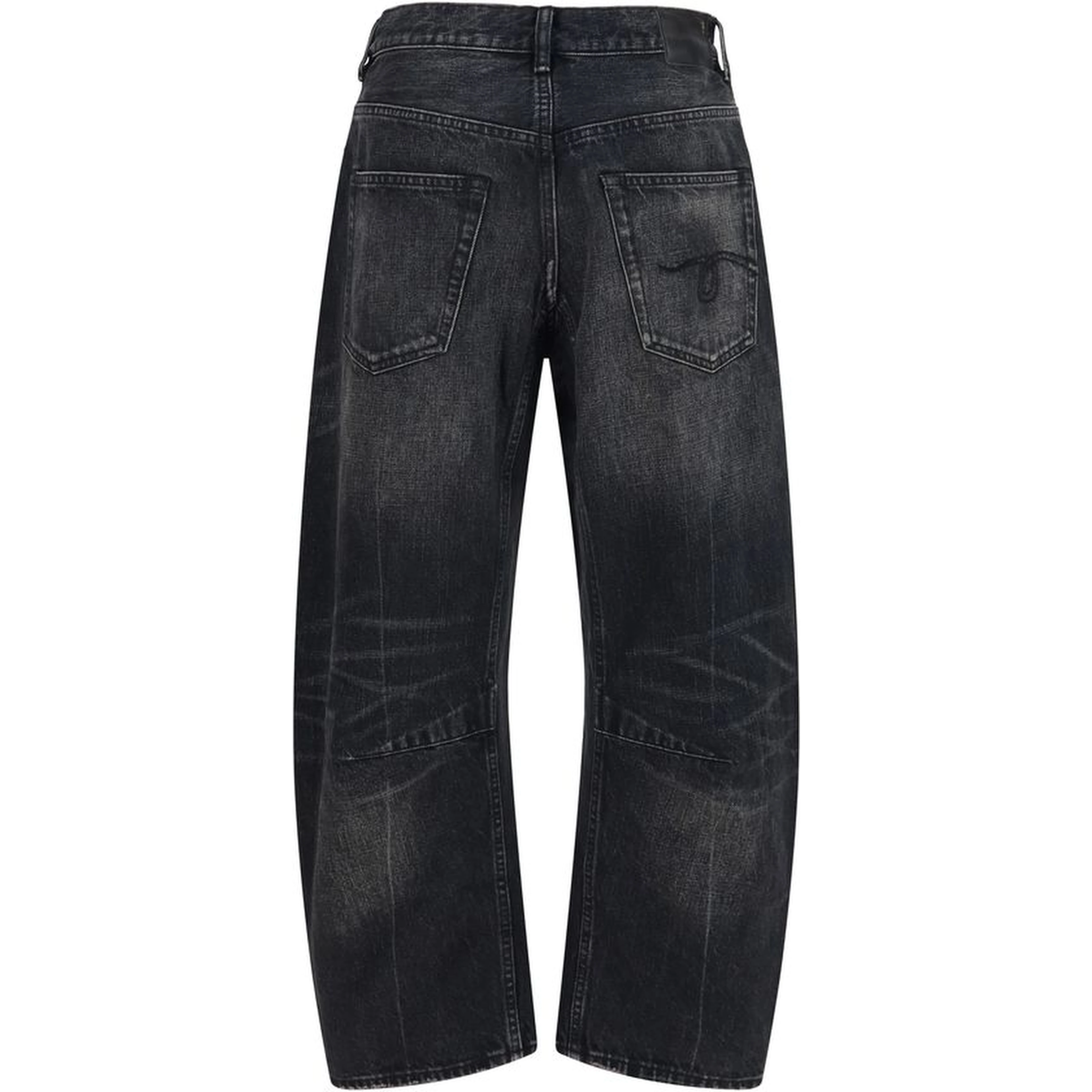 Black Cotton Boyfriend Jeans