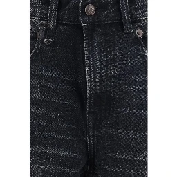 Black Cotton Boyfriend Jeans