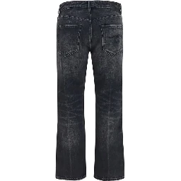 Black Cotton Boyfriend Jeans