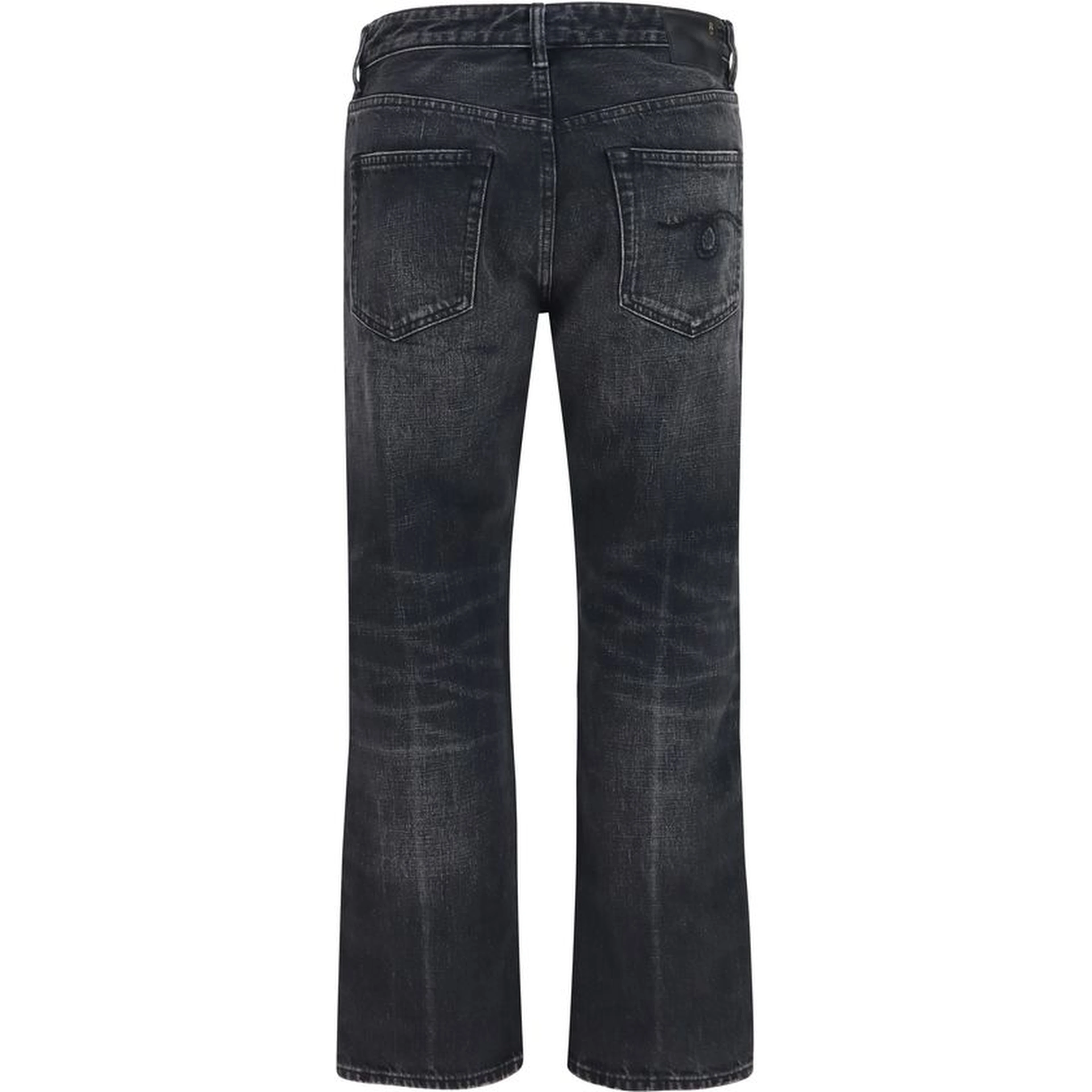 Black Cotton Boyfriend Jeans