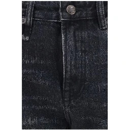 Black Cotton Boyfriend Jeans