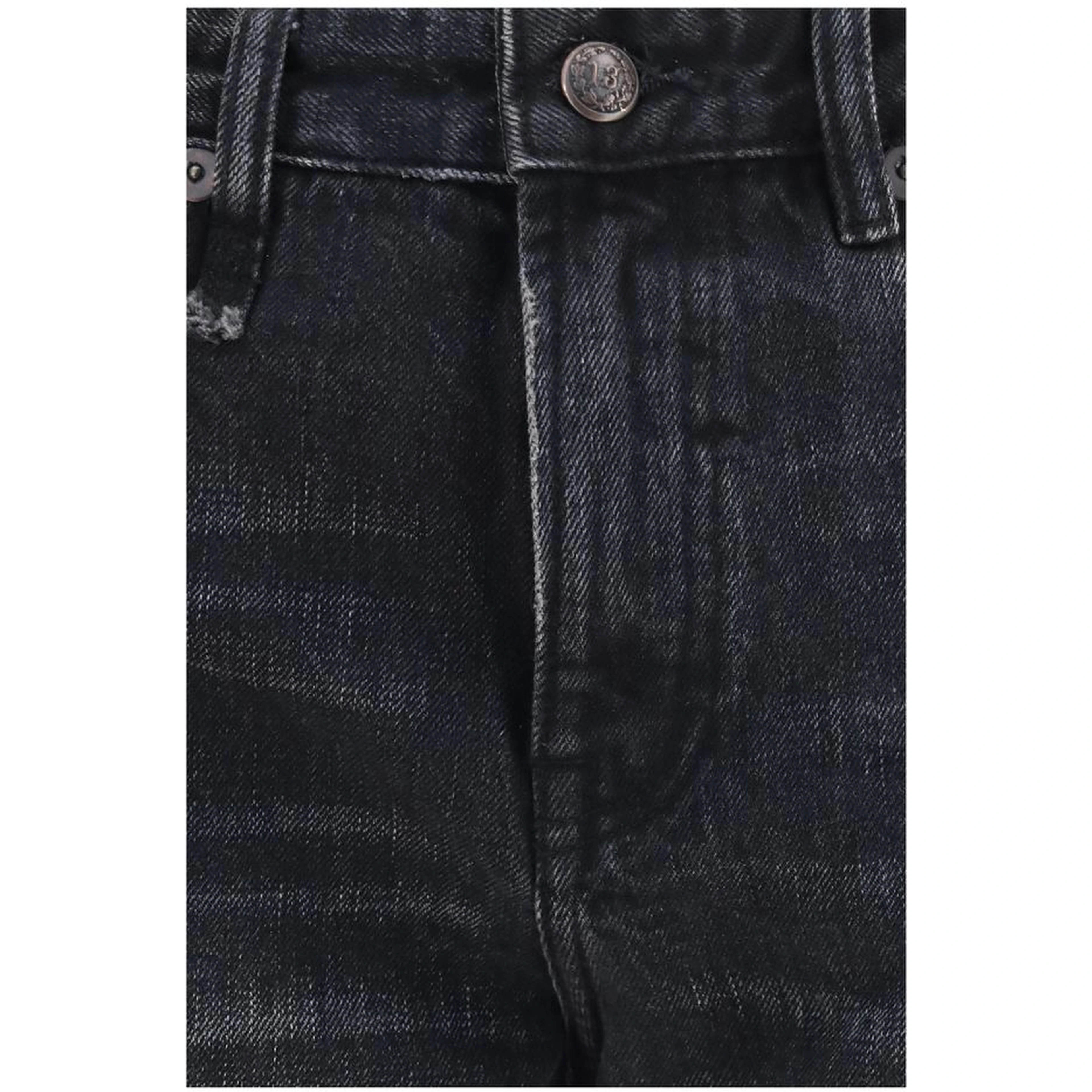 Black Cotton Boyfriend Jeans