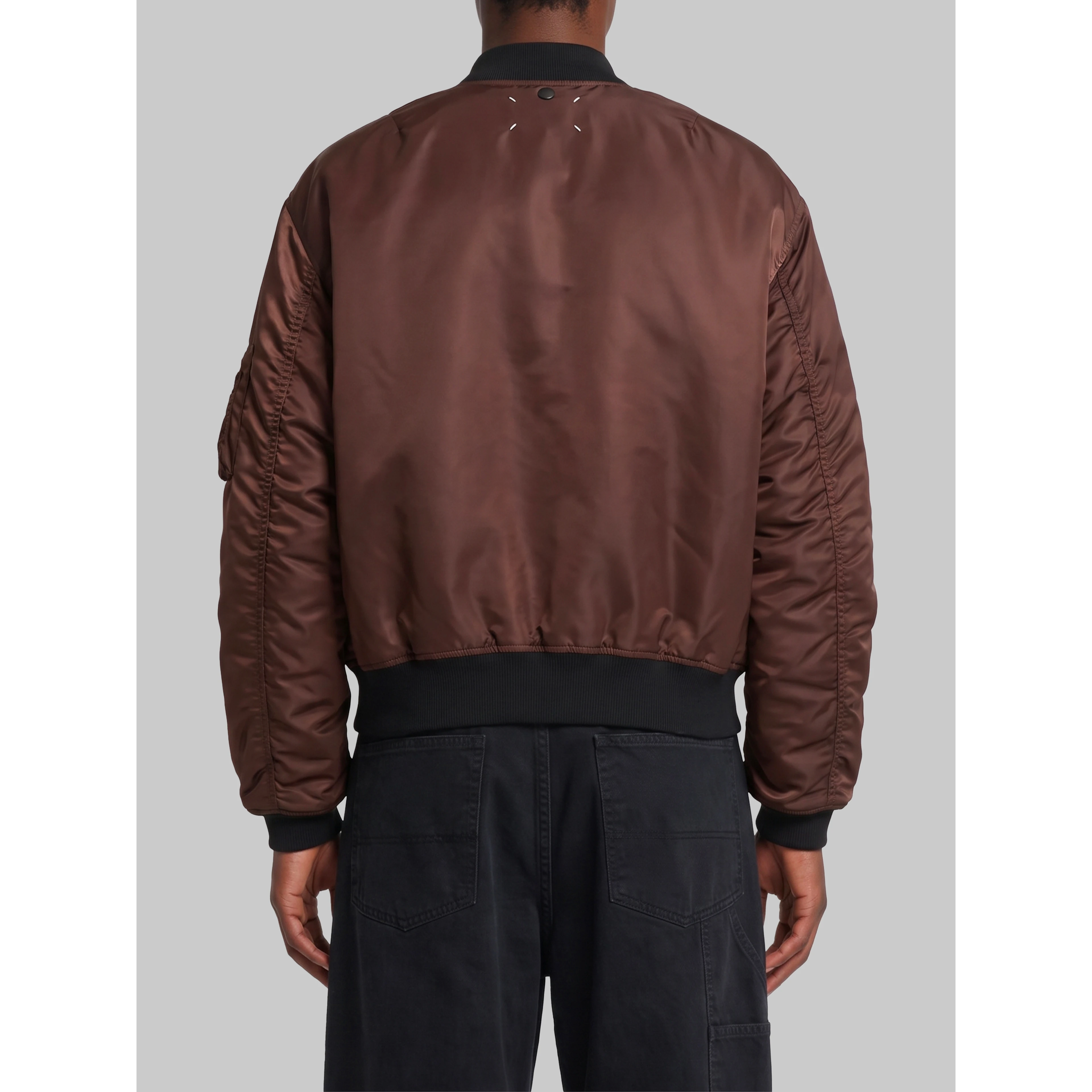 Reversible olive brown bomber