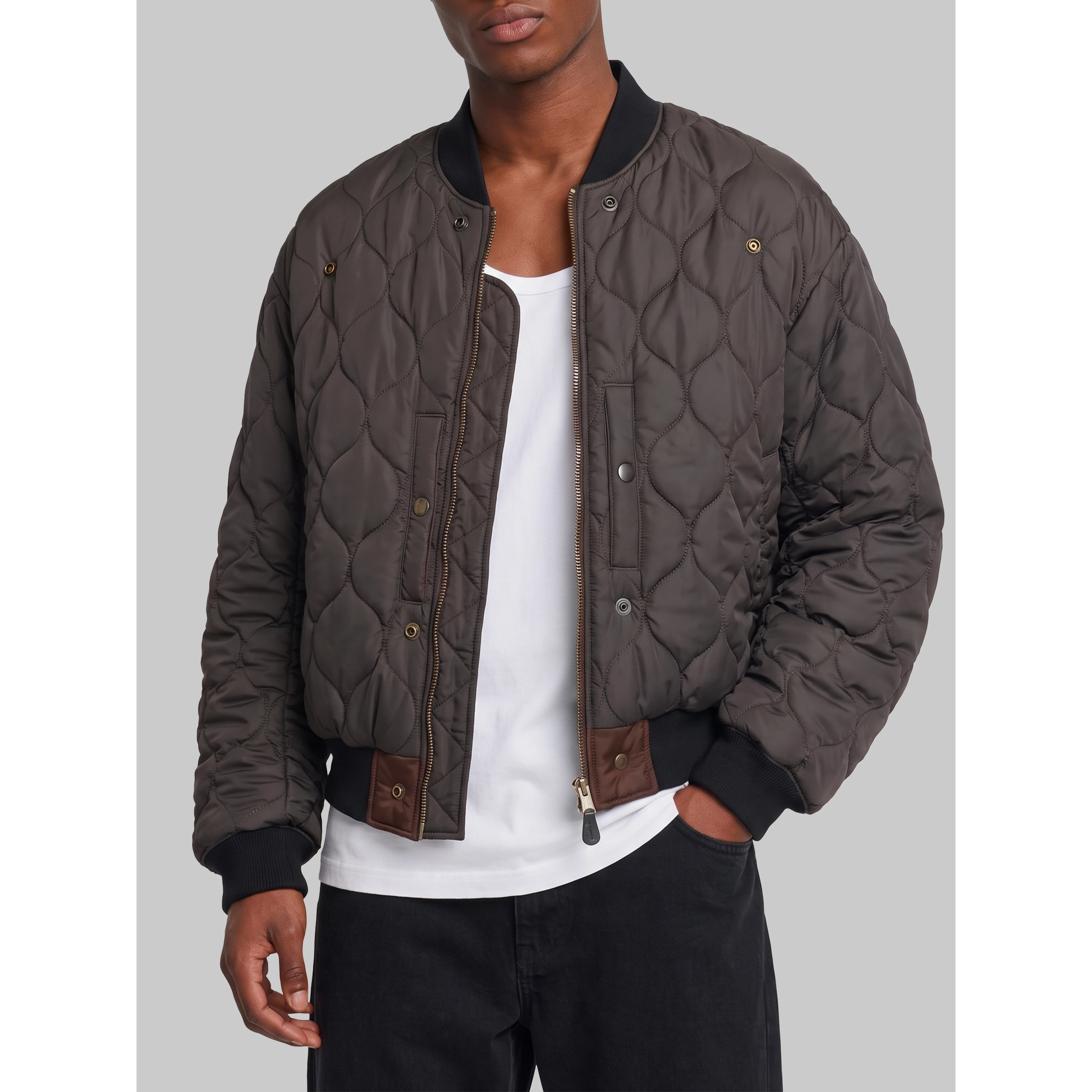Reversible olive brown bomber