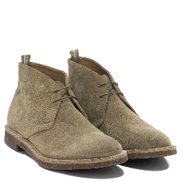 "Chukka" suede brogues