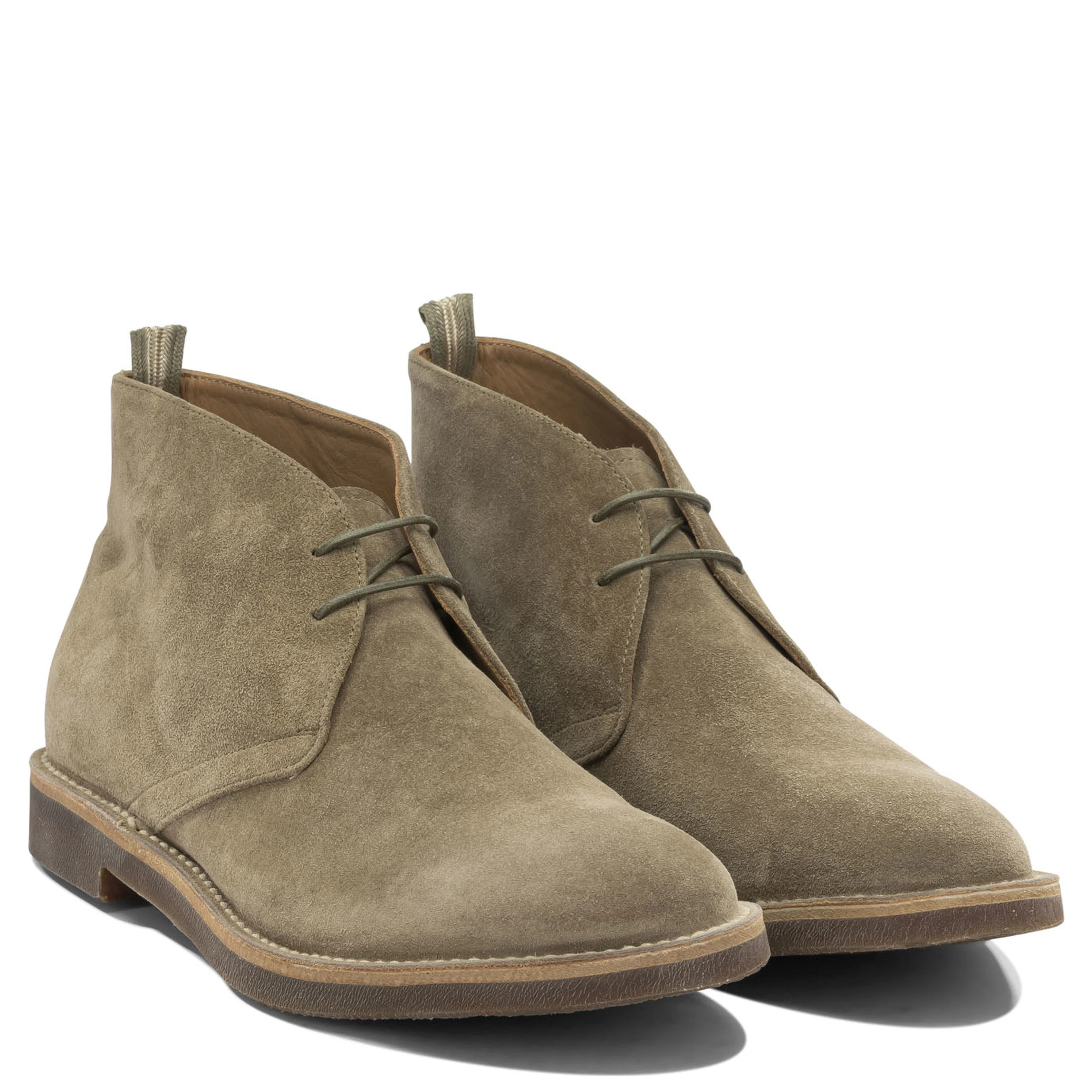 "Chukka" suede brogues