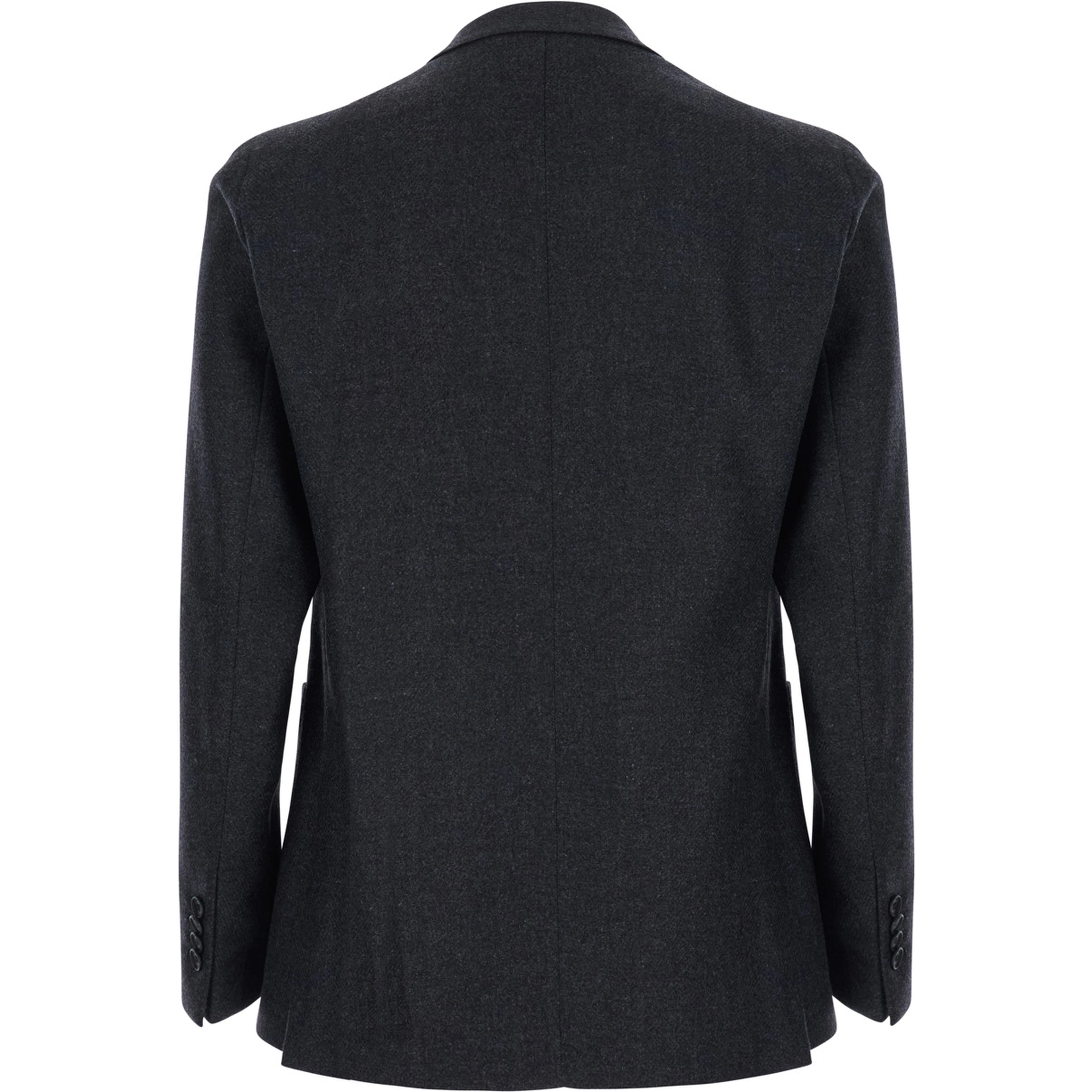 Montecarlo Grey Double-breasted Jacket with Peak revers and pin on the front in wool for men