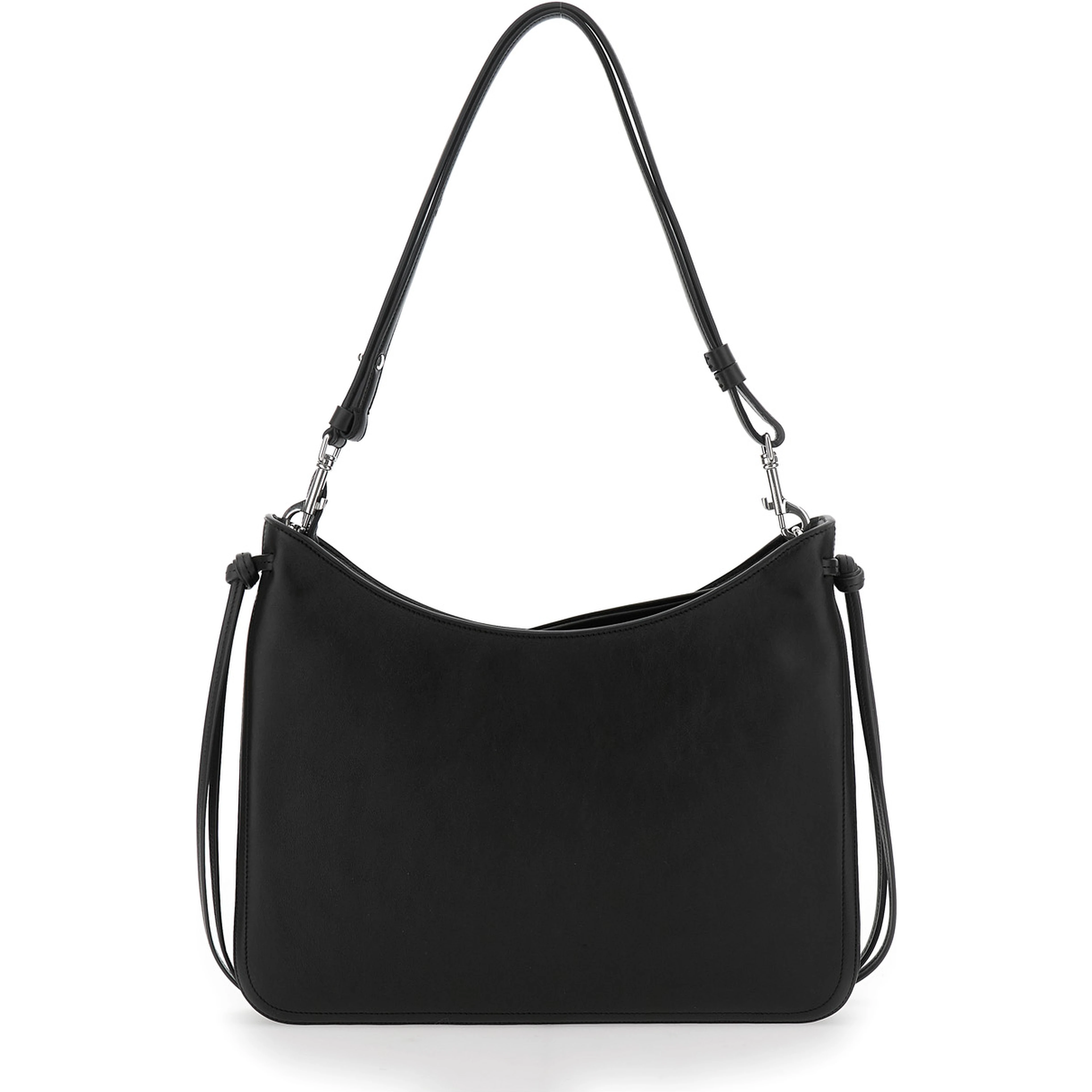 Shoulder Bag Gig with Adjustable Leather Strap in Black for Women