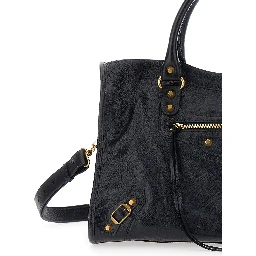 Handbag Le City Medium with Adjustable and Removable Black Leather Shoulder Strap for Women