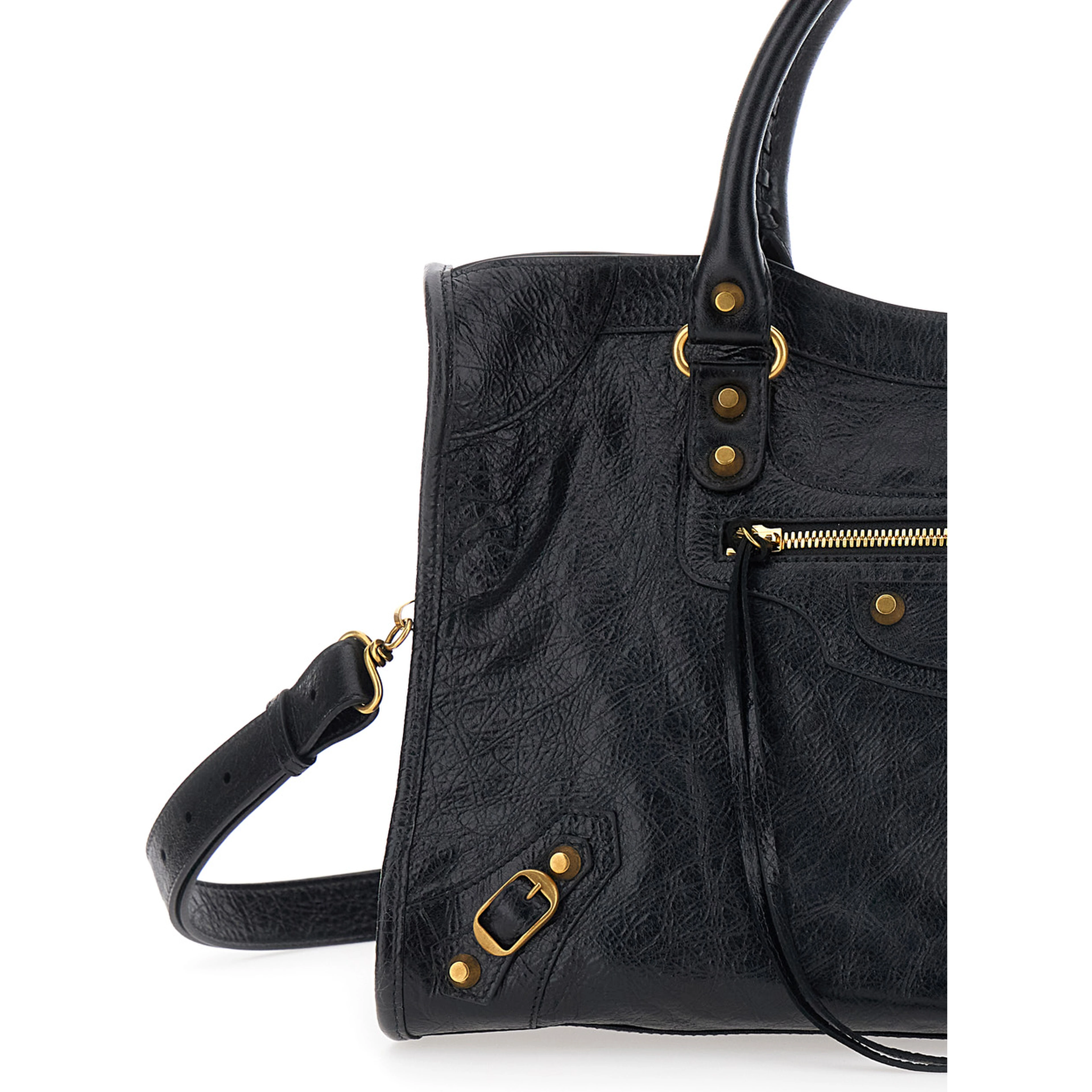 Handbag Le City Medium with Adjustable and Removable Black Leather Shoulder Strap for Women