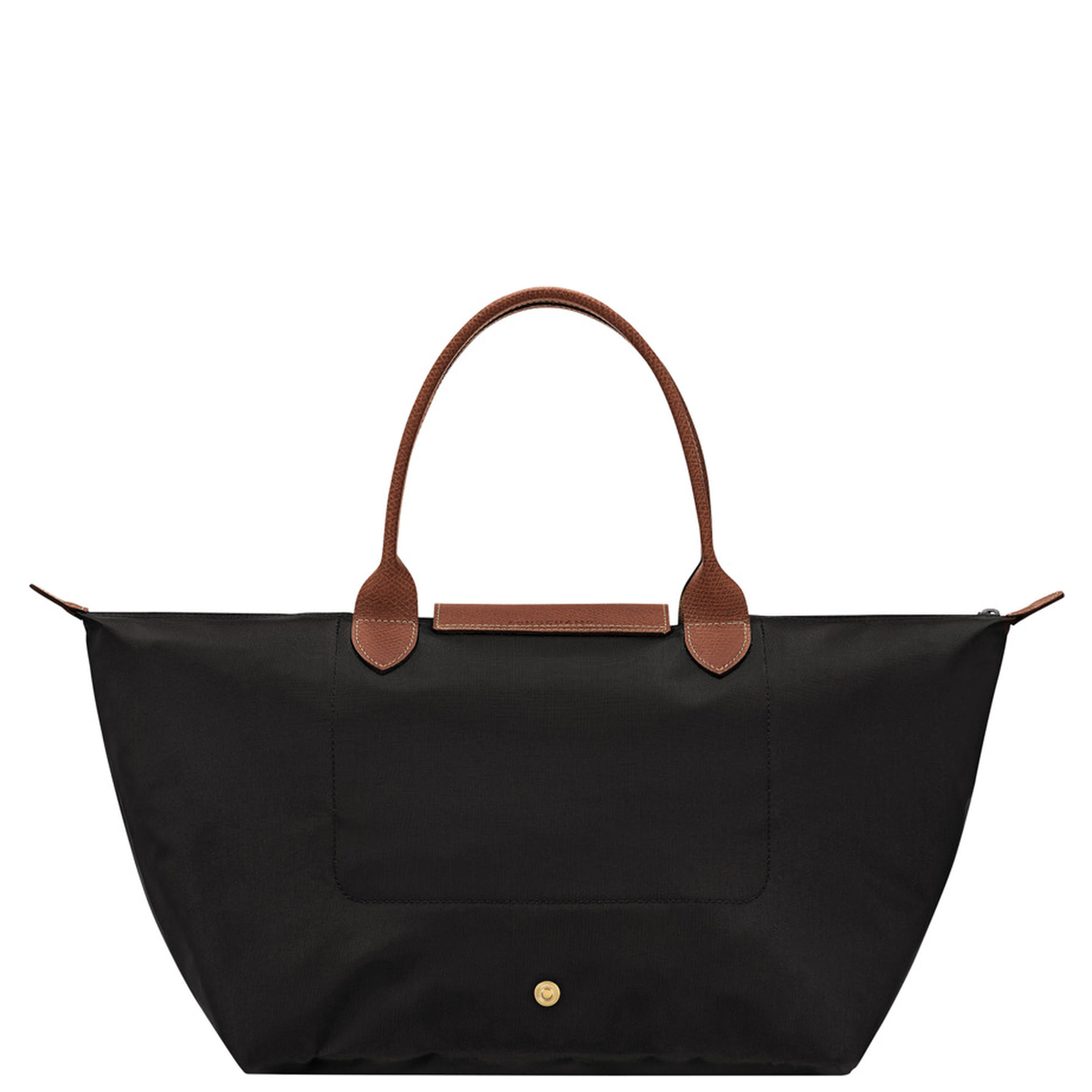 Le Pilage Original Black shoulder bag with Embossed Logo on the Front in Canvas for Women