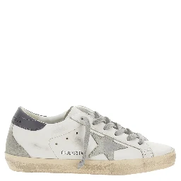 Low Sneakers Superstar with Vintage White Leather Star Patch for Women