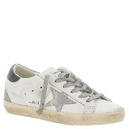 Low Sneakers Superstar with Vintage White Leather Star Patch for Women
