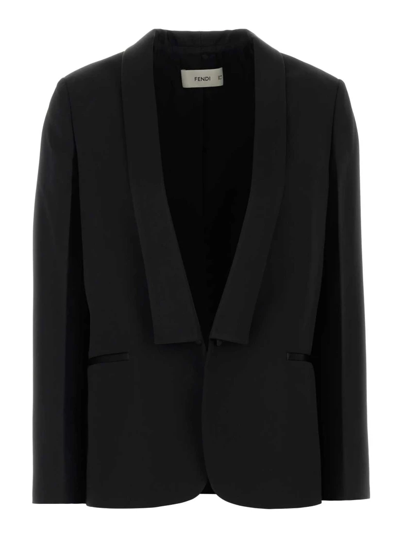 JACKET GRAIN DE POUDRE+SATIN