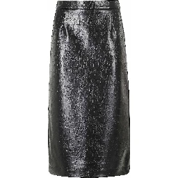 FAUX LEATHER SKIRT
