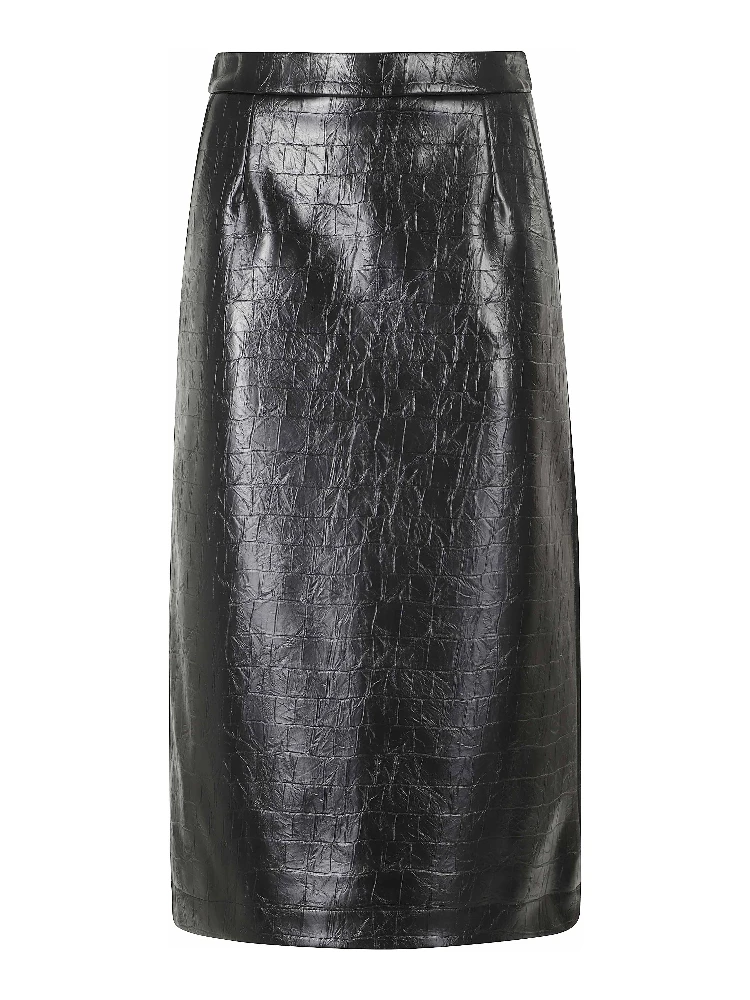 FAUX LEATHER SKIRT