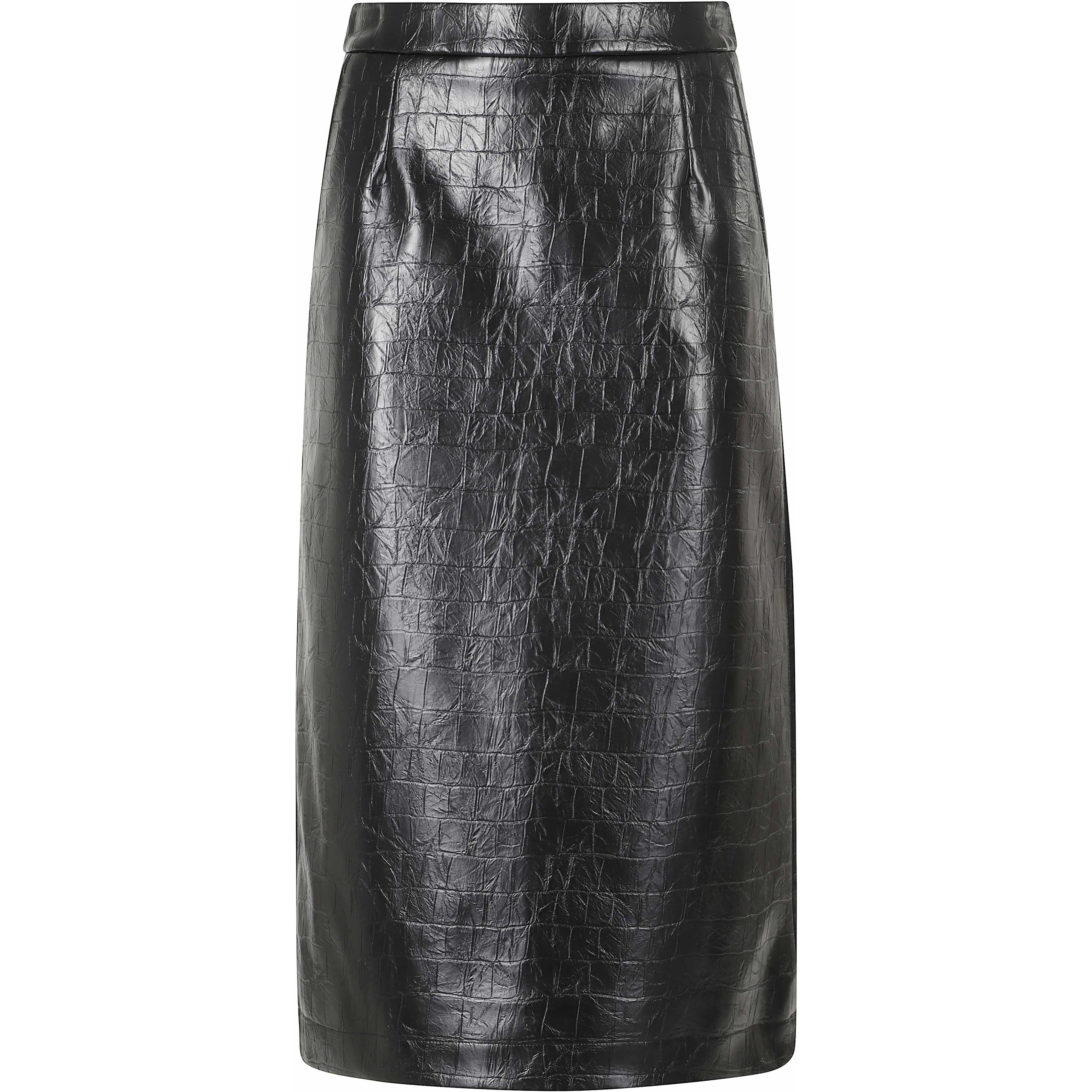 FAUX LEATHER SKIRT