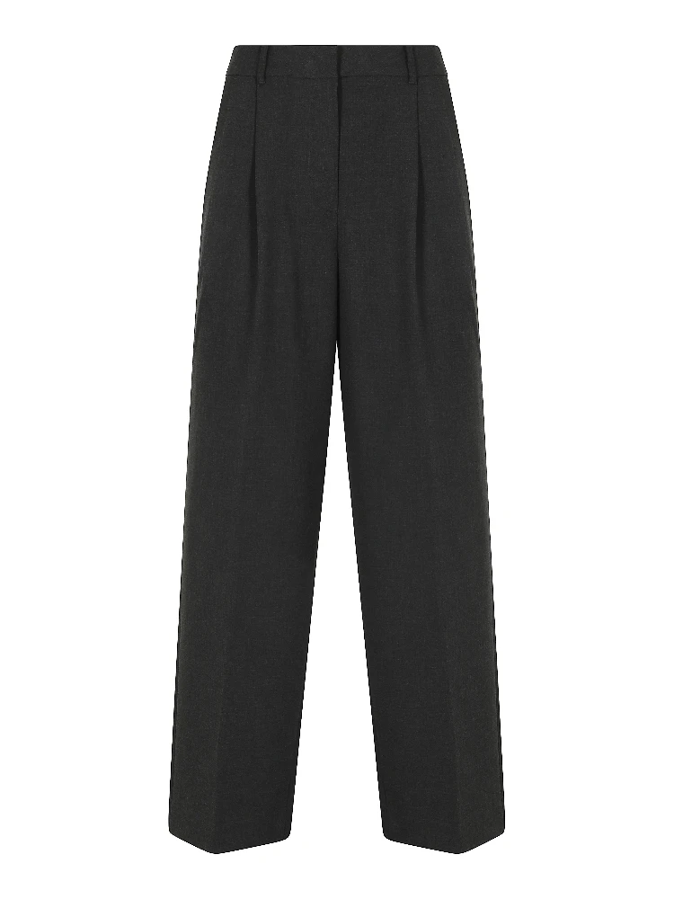 DOUBLE PLEATED WIDE SLACKS