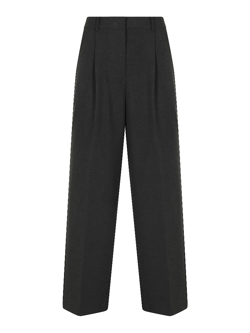 DOUBLE PLEATED WIDE SLACKS