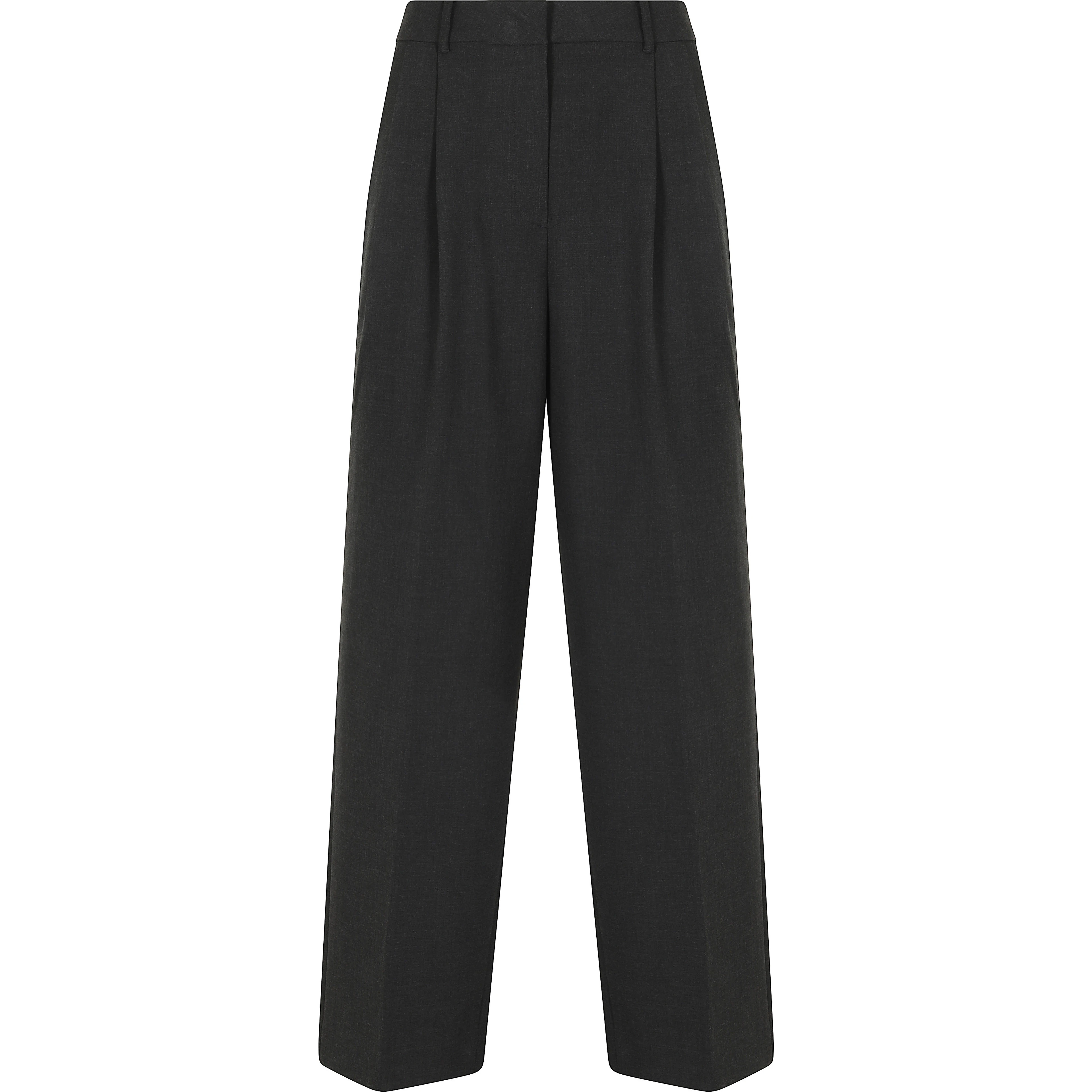 DOUBLE PLEATED WIDE SLACKS