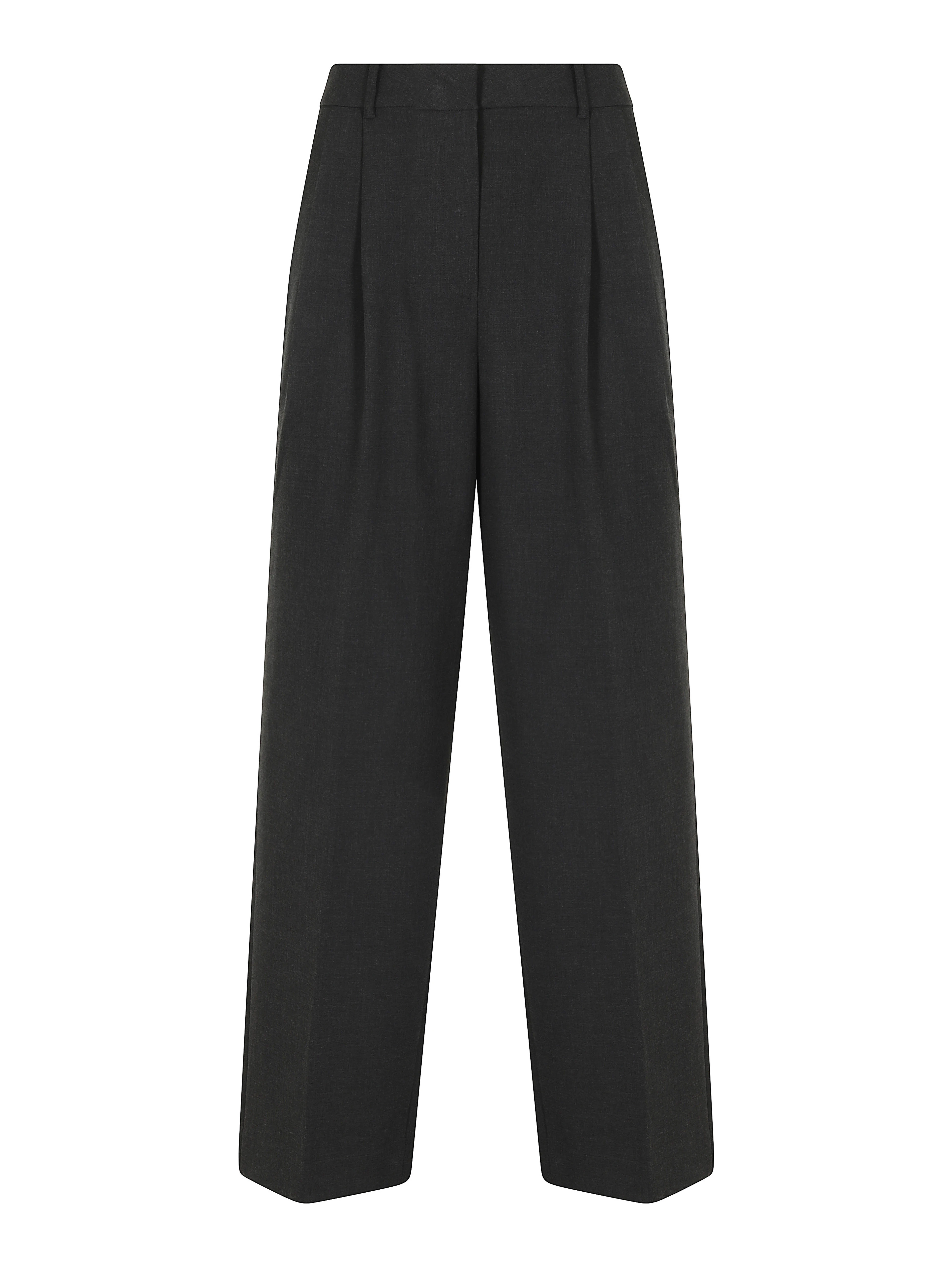 DOUBLE PLEATED WIDE SLACKS