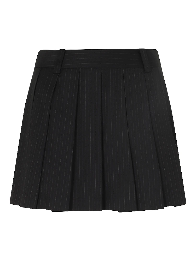 PLEATS MINI SKIRT