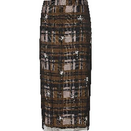 EMBELLISHED MESH SKIRT