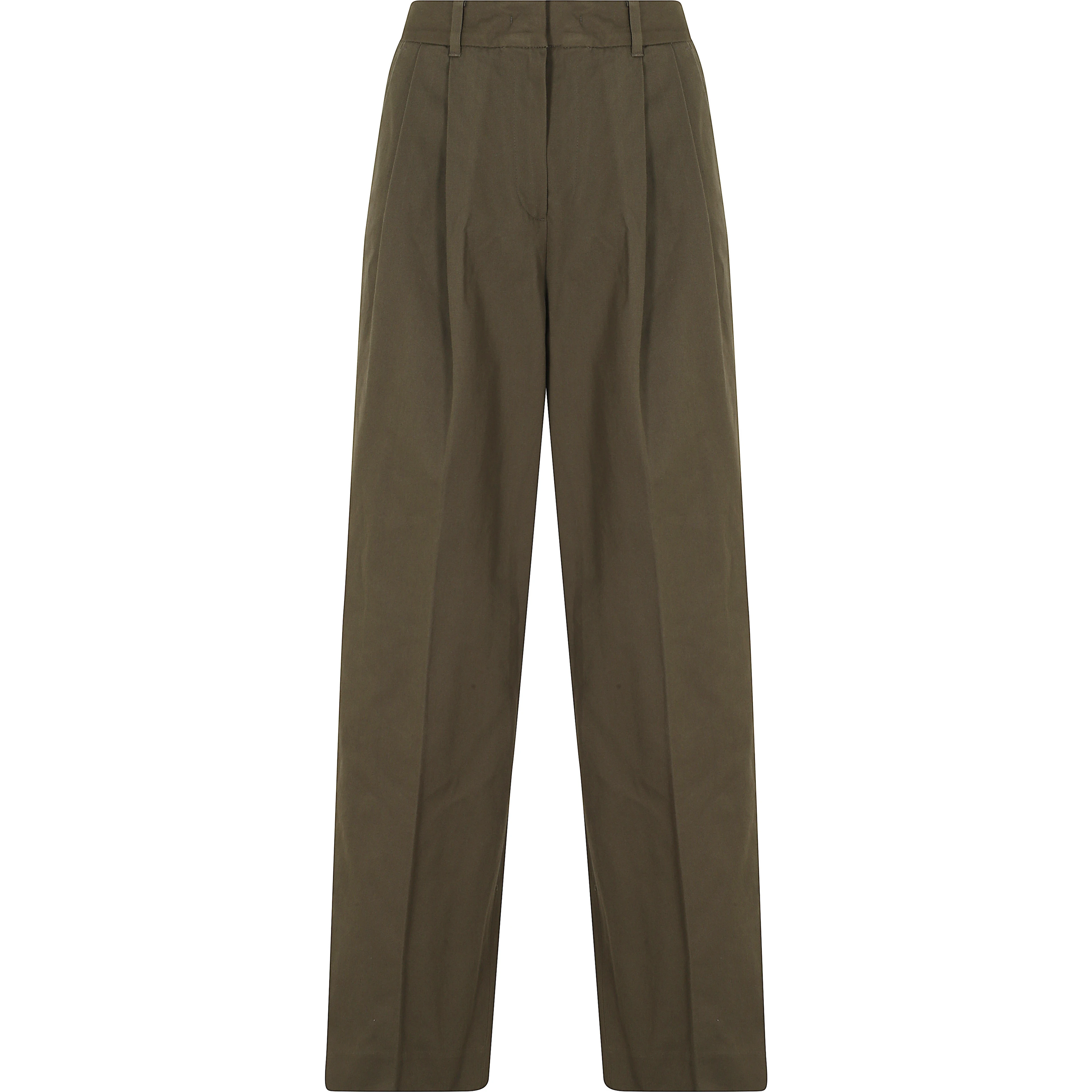 DOUBLE PLEATED WIDE SLACKS