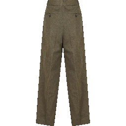 DOUBLE PLEATED WIDE SLACKS