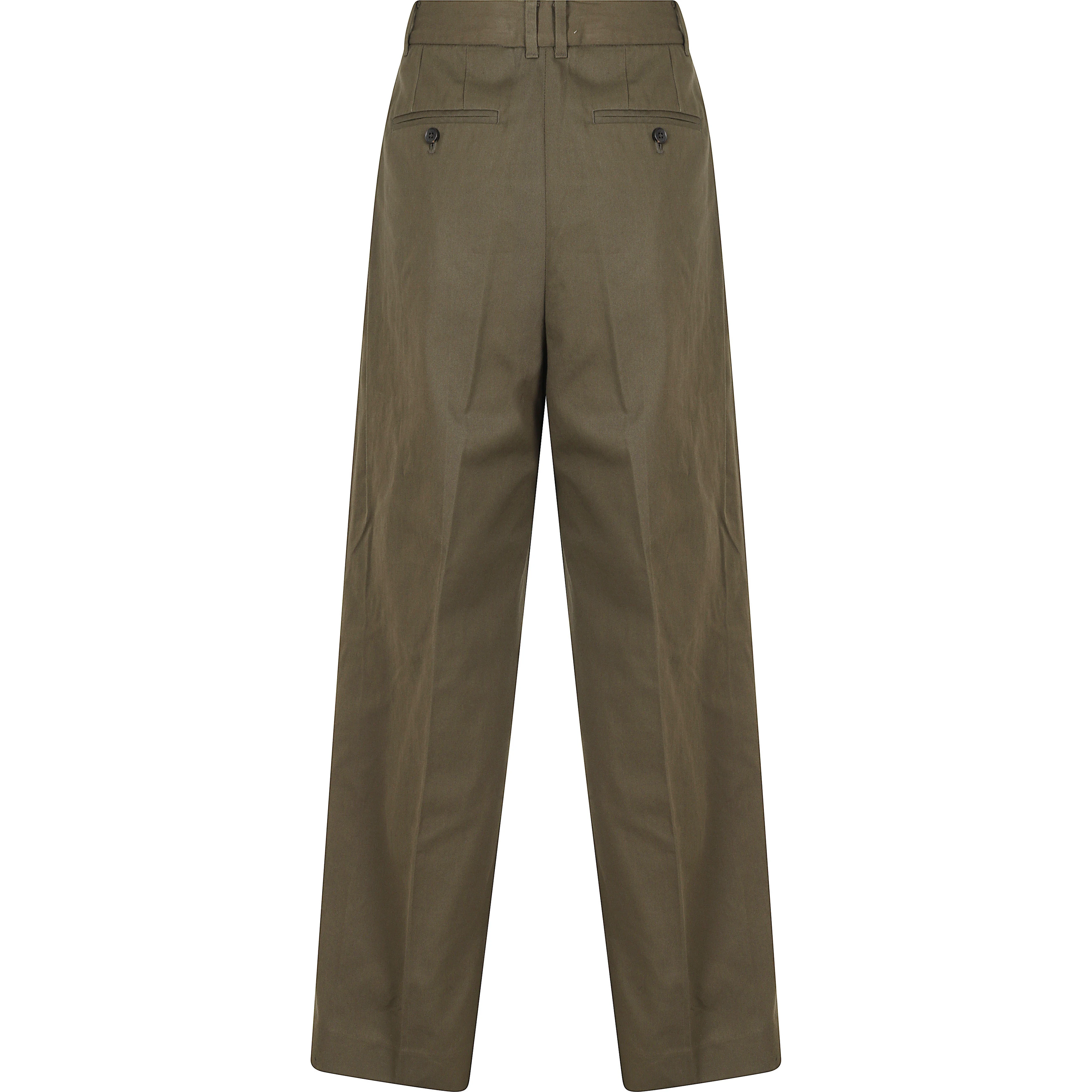 DOUBLE PLEATED WIDE SLACKS