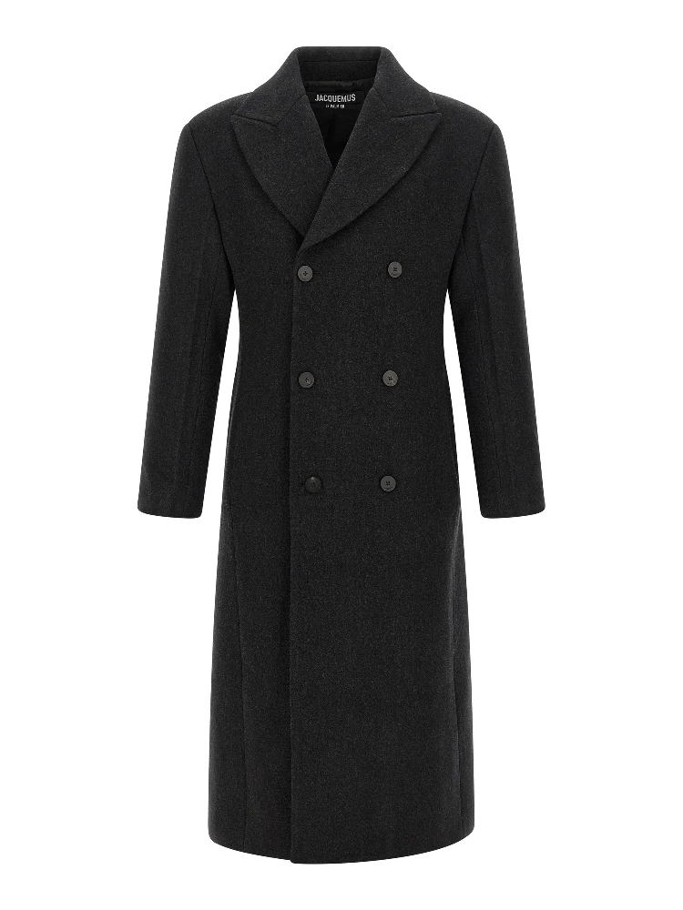 Gray Virgin Wool Coat